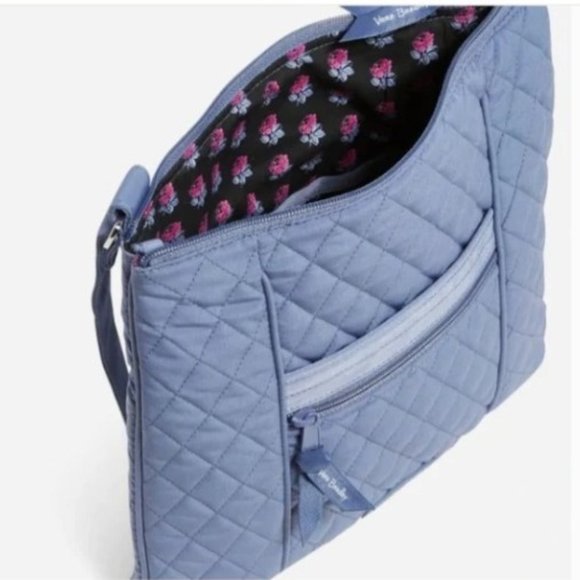 Vera Bradley microfiber hipster Crossbody bag in rustic blue NWT - Picture 2 of 3